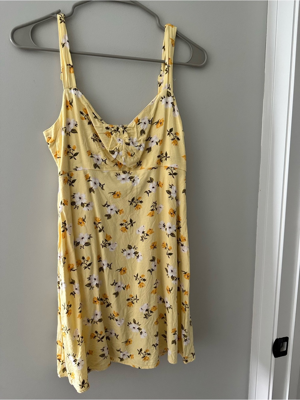 Old Navy Yellow Floral Spaghetti-Strap Dress